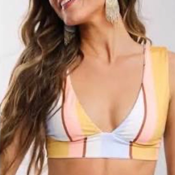 ☀️BILLABONG☀️RVCA☀️FEELING SUNNY PLUNGE SOLID SKIMPY BIKINI SET - Picture 9 of 17
